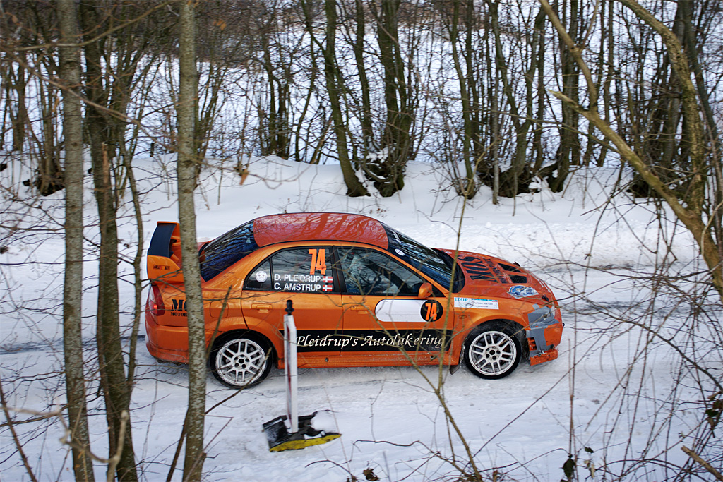 Dennis Pleidrup og Claus Amstrup holdt fart i bilen og scorede flest bonuspoint på Super Special Stage
(Foto: Johnny Pedersen)